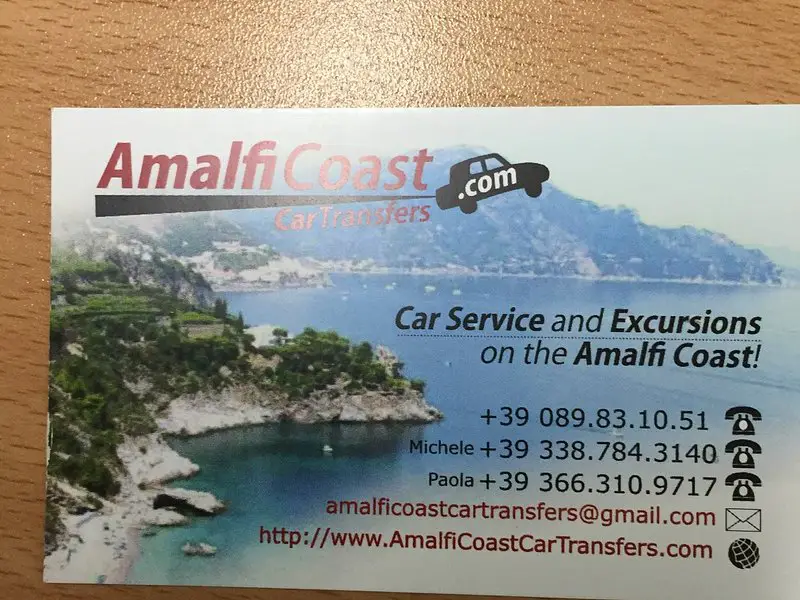 Amalfi Coast Car Transfers