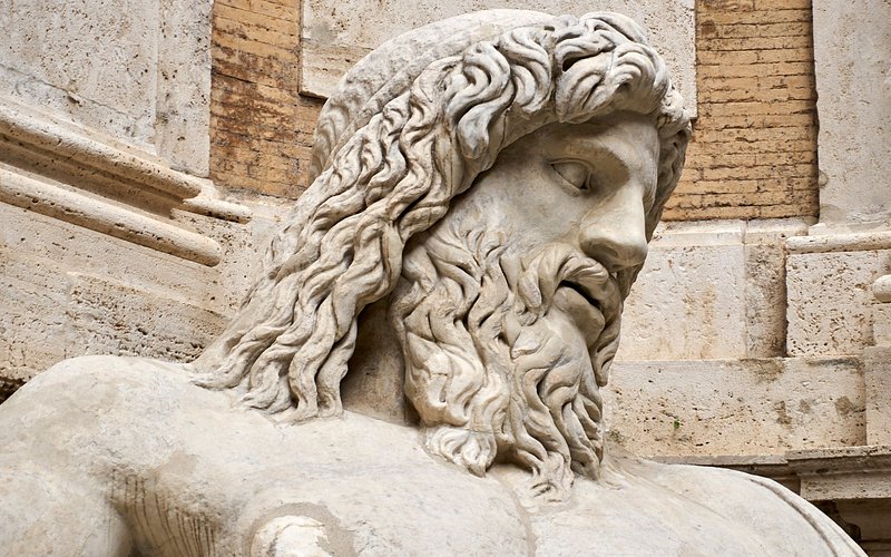 La imponente estatua de Statua Marforio en Roma